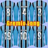 Długie rękaw 2023 2024 Koszulki piłkarskie Gremio Elkeson Ferreira Geromel Leiva Campaz Diego Souza KanneMann 23 24 Footbal Lshirts Home