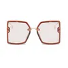 Lunettes de soleil surdimensionnées pour femmes Lunettes de soleil de mode de créateur pour femme Lunettes de soleil vintage de luxe Style d'été Lunettes de soleil anti-éblouissantes Homme Lentilles Nuances 20B39 avec boîte