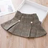 Ensembles de vêtements filles deux pièces ensemble 2023 automne/hiver perle tweed petite princesse jupe courte et manteau