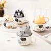 Mokken Corgi Shiba Inu Kat Koffiekopje Creatieve Paar Keramische Thuis Cartoon Dier Decoratie Mok Afternoon Tea Ontbijt Melk 231101