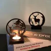 Świece wysokiej jakości żelazny uchwyt Elk Elk Candlestick Świąteczny świąteczny ornament do ciepłego dekoracji wosku z dekoracji domowych wosk