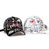 Cappellini da baseball 2023 Moda Graffiti Cap Donna Uomo Materiale in cotone Regolabile Confortevole Qualità Stile punk Protezione solare Versatile