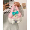 Sacs à dos en peluche doux pour fille, sac à main en peluche de dessin animé pour étudiante, cadeau d'anniversaire pour fille