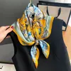 Foulards 2023 Foulard de soie naturelle de luxe Femmes Écharpes Foulard Foulard Bandana Châle Square Wrap Haute Qualité Bandeau Hijab