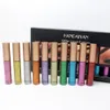 Eye Shadow/Liner Combination HANDAIYAN 10 Colors/Box Eye Shadow Liner Combination Glitter Liquid Eyes Makeup Shimmer Eyeshadow Kit Shinning Eyeliner Pencil 231031