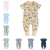 Barboteuse pour nouveau-né, nouvelle mode, combinaison pour bébé fille et garçon, vêtements en coton doux, pyjama à manches courtes, body