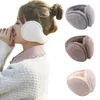 Cache-oreilles hiver doux polaire cache-oreilles lapin en peluche chaud pliable femmes hommes masque pliable chauffe-vent casquette 231101