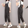 Kvinnors jumpsuits Rompers Spring Summer Denim Women Jeans Strap Jumpsuit Womens Overalls Kvinnliga lösa byxor