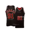 Strisce vintage nere RODMAN 91 Maglie da basket JORDAN 23 45 Nero bianco Verde All Stars 23 Maglia da basket retrò sport all'aria aperta