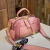 Вечерние сумки мягкая кожаная женская дизайнерская сумка дизайнер роскошные сумочки для женщин -аллигатор при печати верхняя ручка Tote Ladies Sling Hand