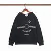 New crew neck hoodie Black sweatshirt Men's hoodie Loose long sleeve hoodie women's top - xxxl