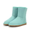 AUS U5825 Kvinnor Korta snöstövlar Håll varm stövel äkta läder Sheepskin Plush Boots Card Dustbag Girl Lovers Vacker presentfri omlastning U5815 5825 5854