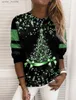 Sweats à capuche pour hommes Sweatshirts Arbre de Noël Sweat-shirt pour femmes Automne Manches longues Top Fashion Trendy Y2K Dames Filles Sweat à capuche Lâche Femme Vêtements Pull L231101