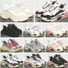 Triple S 2023 Mens Fashion shoes Triple S 3.0 men women High Quality 3s sneakers black All white red pink Yellow Grey trainers casual dad shoe sneaker 5.5-11