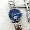 Нарученные часы для Men 2023 Новые мужские часы Tourbillon Five Stitches Автоматические механические часы Top Luxury Brand Steel и кожаные ремень Men Men Fashion Mon