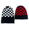 Woman Wool Hats Winter Warm Ponytail Beanies Christmas Plaid Knitted Hats Home Adult Ponytail Hat