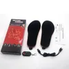 Acessórios de peças de sapatos 2000mAh Aquecedor de pés elétrico Palmilhas aquecidas USB recarregáveis Solas de aquecimento Inserção com controle remoto para homens e mulheres sapatos 231031