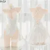 Ani Anime mariage éveil fille mariée en cuir bulle robe uniforme femmes dos nu body Cosplay Costumes cosplay