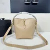 Designer saco a linha balde saco pequeno grande e versátil nova bolsa de grande capacidade ombro único portátil bolsa de couro real