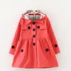 Cappotto Giacca primaverile per bambini per ragazze Giacca a vento coreano Manteau Enfant Fille Abbigliamento per adolescenti Trench per bambini Autunno