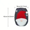 Toilet Seat Covers 2pcs Christmas Bathroom Mats Sets Santa U Shape Mat Lid Cover Pad and More Perfect for Decor 231101