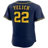 2023 Connect Baseball Christian Yelich Jersey Willy Adames Hunter Renfroe Kolten Wong Jerseys Josh Hader Crew Rowdy Tellez Brad Boxberger