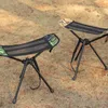 Camp Furniture Fishing Chairs Mesh Splicing Folding Chair Footrest Camping Footstool Camping Chair Beach Hiking Picnic Seat for Fishing 231101