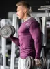 Hommes t-shirts mode hommes Gym Lomg manches à capuche manteau musculation entraînement coton Fitness hauts