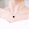 van clover necklace designer clover pendant ms titanium steel korean version of the net red tide personality simple temperament gifts
