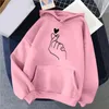 Hoodies femininos simples impressão camisola com capuz outono inverno 2023 menina de pelúcia bonito solto coreano casual casal manga longa topo feminino