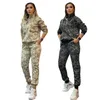 Mode Femmes Survêtements Sexy Sweatshirts Pantalon À Manches Longues À Capuche Haut De Sport Pantalon Deux Pièces Ensemble Sweat Survêtement Jogging Mujer Vêtements