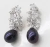 Boucles d'oreilles perle d'eau douce Reborn Keshi goutte Baroque blanc/noir Nature vente en gros pour femmes cadeau de noël