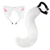 Party Supplies Fashion Sexy Headband Tail Set Cute Fur Plush Hairpins Hairband Halloween Anime Cosplay Prop Foxtail Kit Accessories