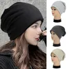 Cycling Caps Solid Color Women Men Beanie Cap Fashion Head Wraps Cotton Blended Winter Warm Hat Slouch Unisex