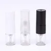 Portable 1ml Glass Perfume Bottles Press Sprayer Essential Oil Empty Sample Test Tubes Vials With Black White Clear Caps Liquid Cosmetic Packaging Trial Bottle