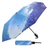 Paraplu's walvis droom Deep Sea Starry Sky Creatieve paraplu Regen vrouwen automatisch drie vouwen winddichte parasol parapluie