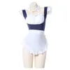 Ani Anime Mädchen Student Uniform Serie Body Einteiliger Badeanzug Sukumizu Kostüm Kaffee Maid Pamas Dessous Cosplay Cosplay