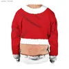 Sweats à capuche pour hommes Sweatshirts de Noël Sweats drôles pour hommes Survêtement Impression 3D Pulls Automne Hommes Hiver Streetwear O Neck Vintage Male Clothing L231101