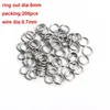 1Box 3-10mm Mixed Stainless Steel Open Jump Rings Split Rings Connectors For Diy Jewelry Making DIY Necklace Crafts Accessories Jewelry MakingJewelry Findings