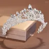 Pinces à cheveux feuilles perlées à la main, diadèmes et couronnes de luxe scintillants, accessoire de mariée