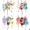 Headband 3-Piece Set Flowers Kids Headwear Headband Children Seaside Holiday Artificial Flower Women Hair Band Perimeter 26Cm Drop Del Dhtzo