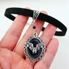 Choker vampyr bat sammet halsband för kvinnor gotisk trolldom hednisk spindel ghost svarta korta halsband goth punk smycken vgn097