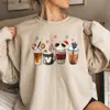 Heren Hoodies Sweatshirts Peperkoek Kerst Koffie Sweatshirt Kerst Koffie Lover Hoodie Magic Kingdom Kersttrui Iced Latte Kersttops L23110