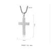 Pendant Necklaces Pendant Necklaces 18K Solid Gold Filled Crucifix Jesus Cross Stunning Chain Necklace Gift Mti-Style Design Select Ma Dhfbs