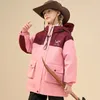 Piumino per bambini Set in due pezzi 3 in 1 Giacca a vento Ragazzi adolescenti Ragazze Inverno caldo Outdoor Parka con cappuccio Bambino Impermeabile Escursionismo