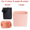 Per C Eline Sangle Bucket 3MM Premium Feltro Inserto Borsa Organizer Trucco Borsa Shaper Borsa interna da viaggio Borse cosmetiche Custodie326w