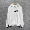 European and American fashion brand AMI printed picture bone letters multi-color long-sleeved hoodie loose pure cotton hoodie men and women the same