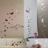 Wall Stickers 12Pcslot 3D Butterfly Mirror Sticker Decal Art Removable Wedding Decoration Kids Room 231101