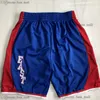 Mitchell och Ness basket shorts med fickan autentisk broderi vintage real ed dragfickor andningsbara gymträning strandbyxor