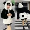 ジャケット秋の冬の赤ちゃんの女の子の暖かいスノースーツフェイクファーファーフリースジャケットコート子供服フード付き厚いアウターウェアQ05